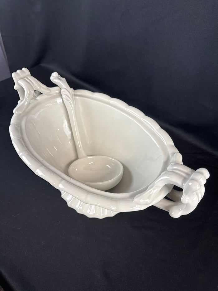 MCM Red Cliff American Ironstone Tureen With Ladle