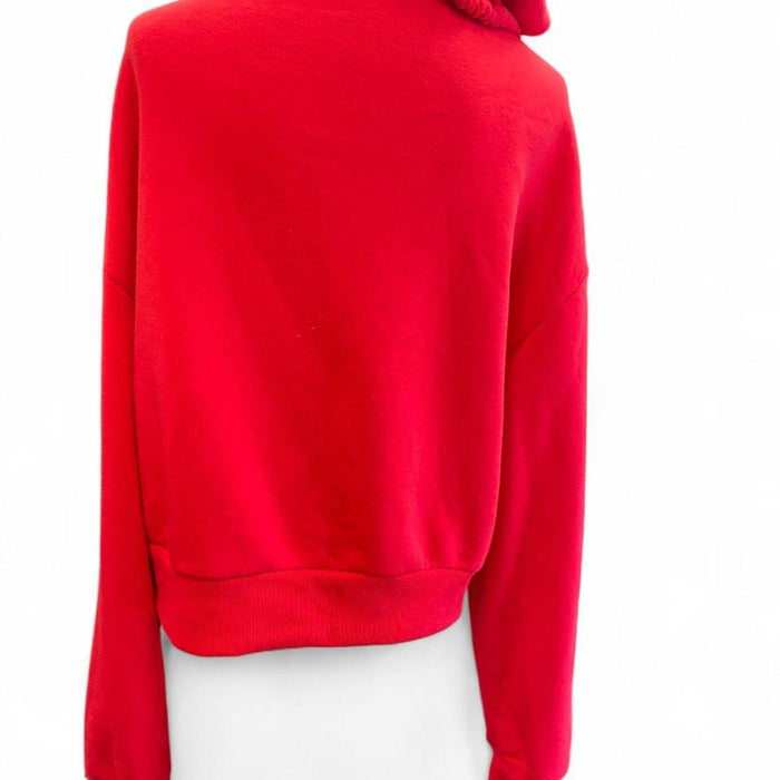 Red zip up hoodie