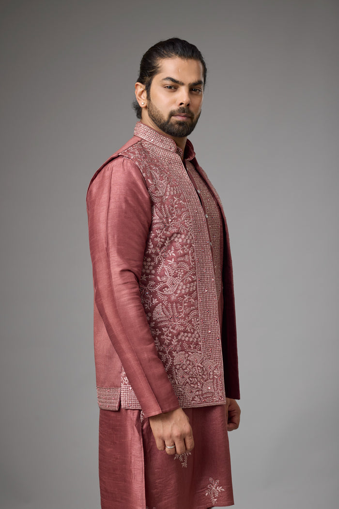 Regal Rosewood reception outfit for men