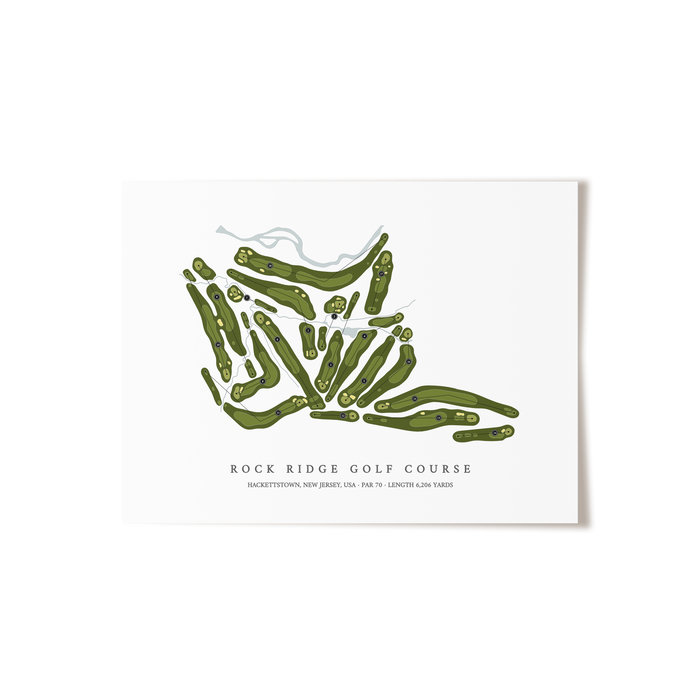Rock Ridge Golf Course | Golf Course Map | Unframed