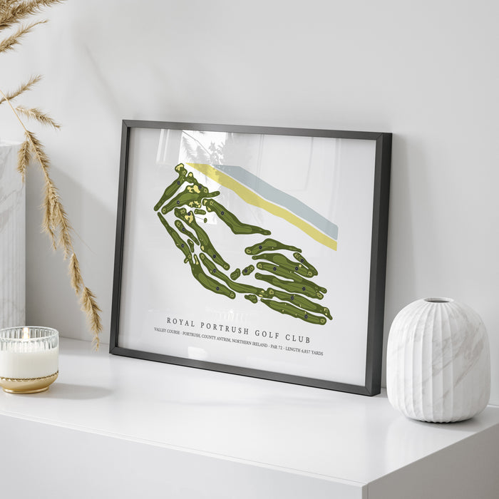 Royal Portrush Golf Club - Valley | Golf Course Map | On Table