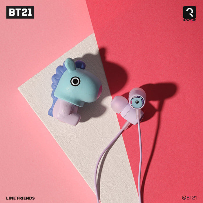 [ROYCHE X BT21] Wired Earphone with Remote & Mic