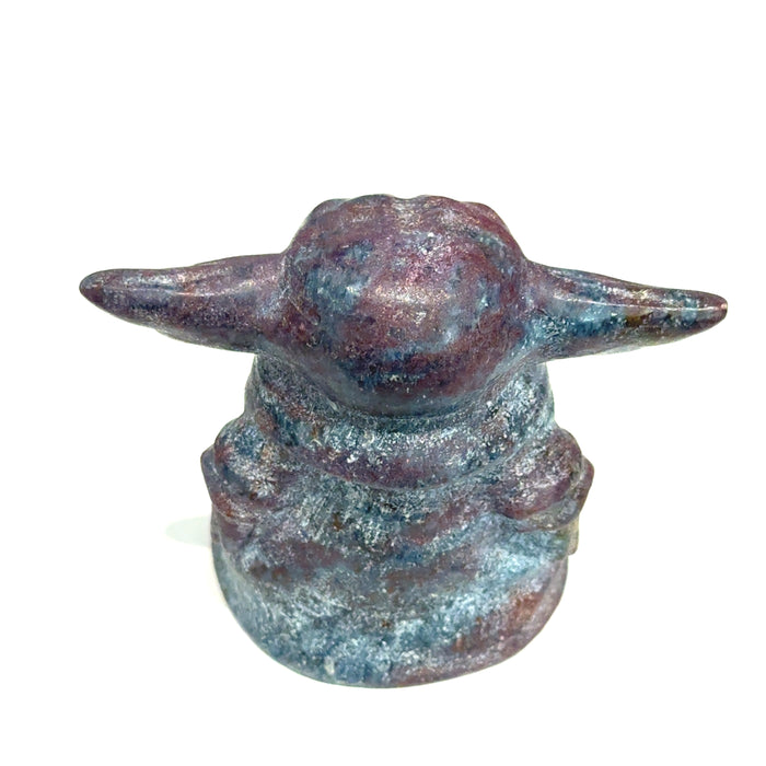 Ruby Kyanite Yoda Carving | Ethically Sourced Crystal for Passionate Wisdom, Courageous Love & Spiritual Alignment