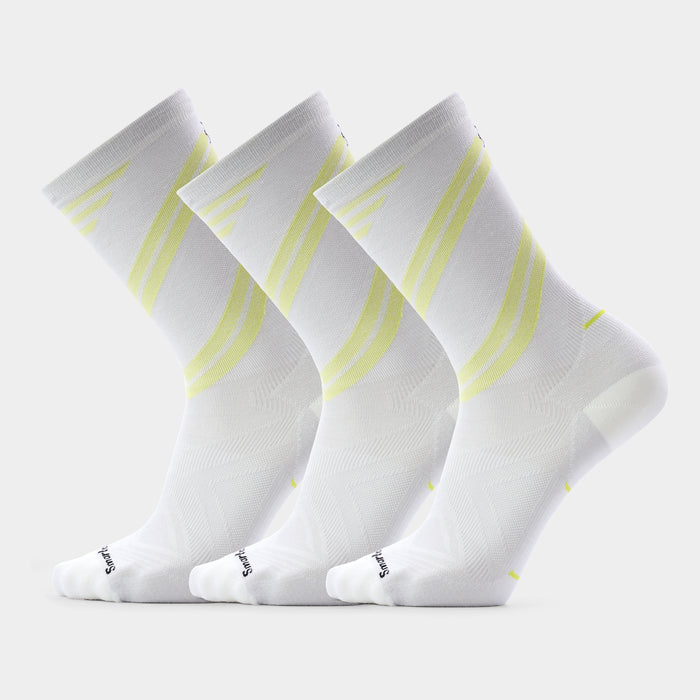 Run Pattern Crew Socks 3-Pack