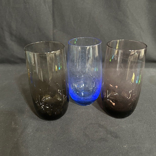 Set of 12 Multicolor Glass Tumblers