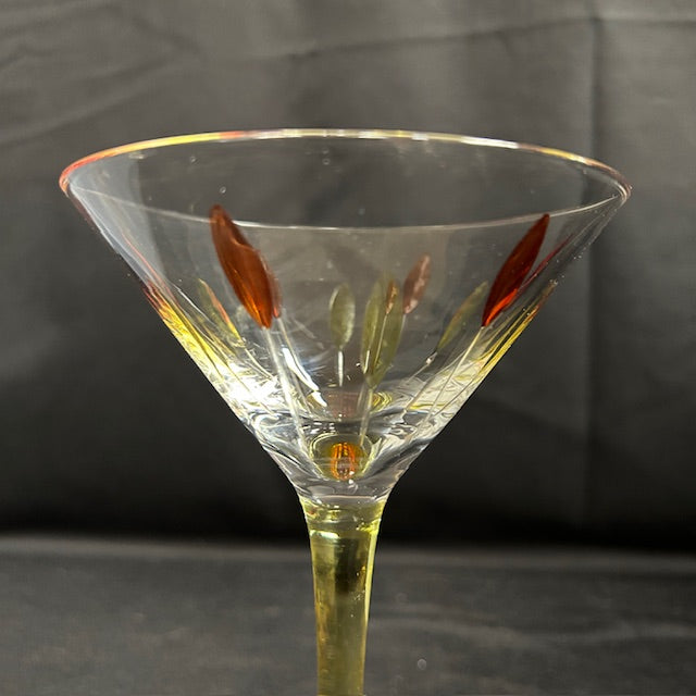 Set of 4 Hand Painted Martinis