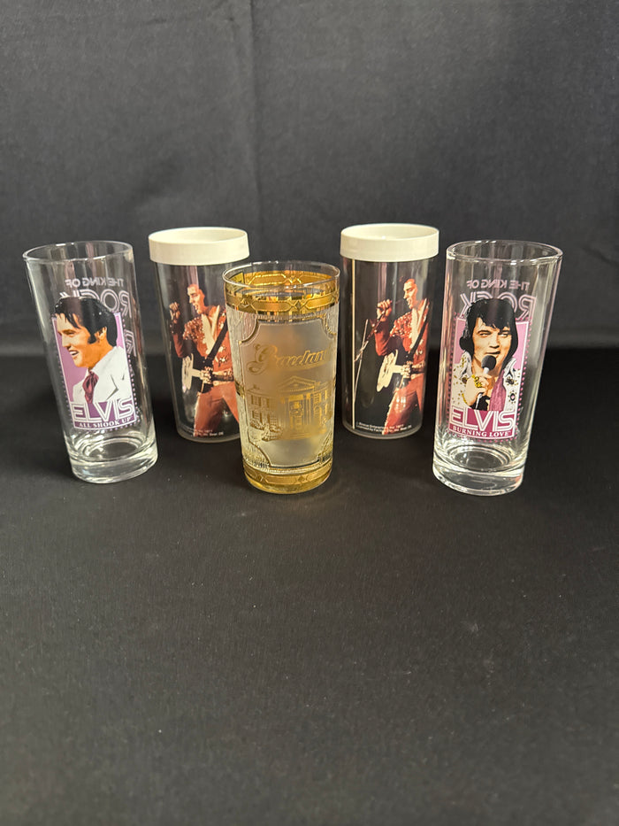 Set of 5 Elvis glasses
