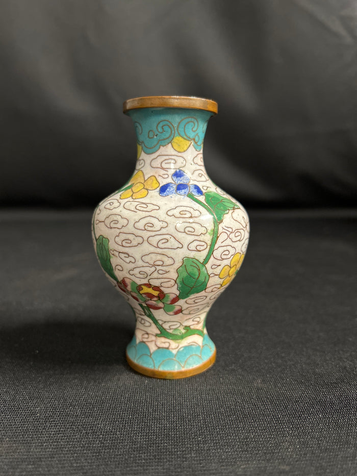 MCM Set of Two Chinese Cloisonne Miniature Vases