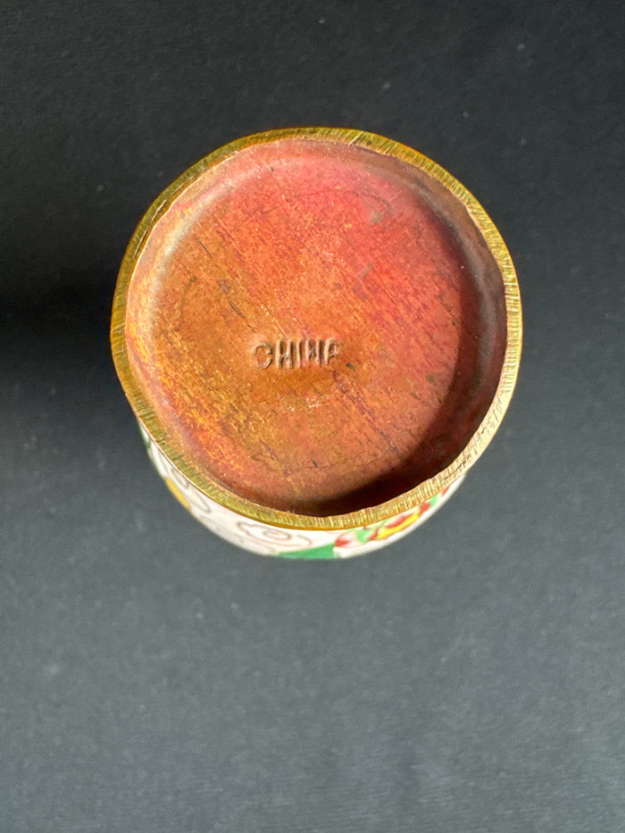 MCM Set of Two Chinese Cloisonne Miniature Vases
