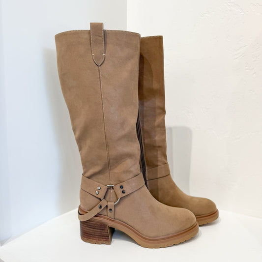 SHERRI MOTO KNEE HIGH BOOT