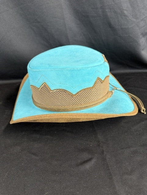 Sierra Womens Suede & Leather Handmade Hat