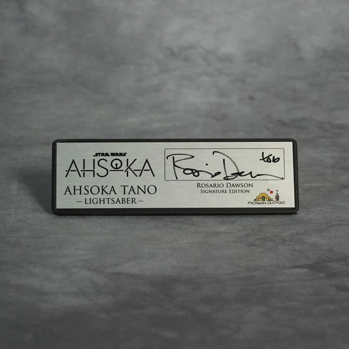 Signature Plaque: Ahsoka Tano - Signed by Rosario Dawson