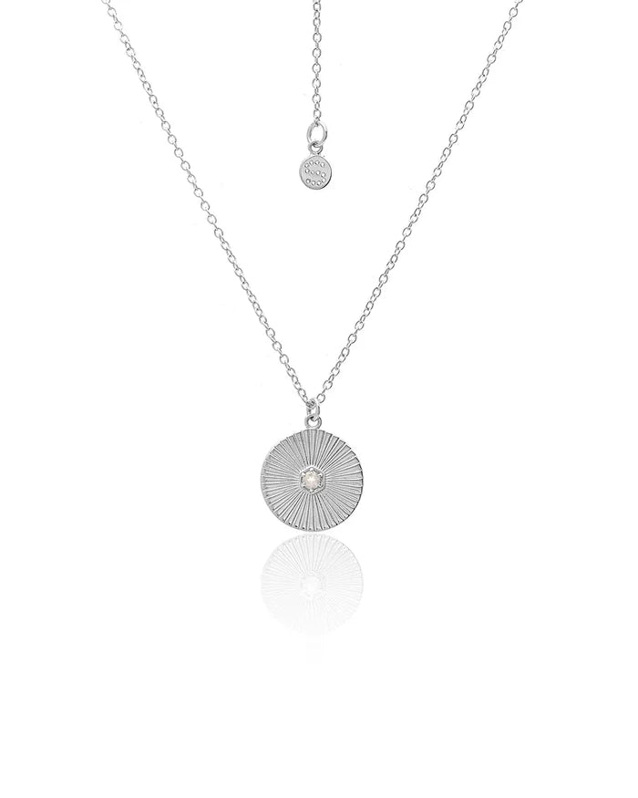 Solace Necklace | Silver & Rose Quartz