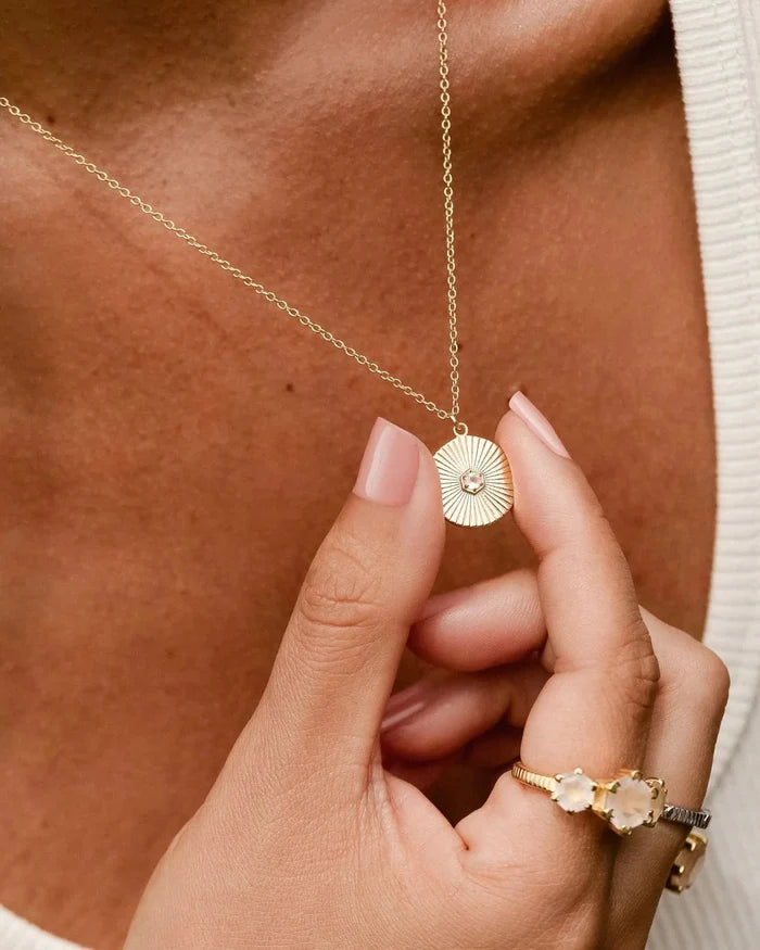 Solace Necklace | Silver & Rose Quartz