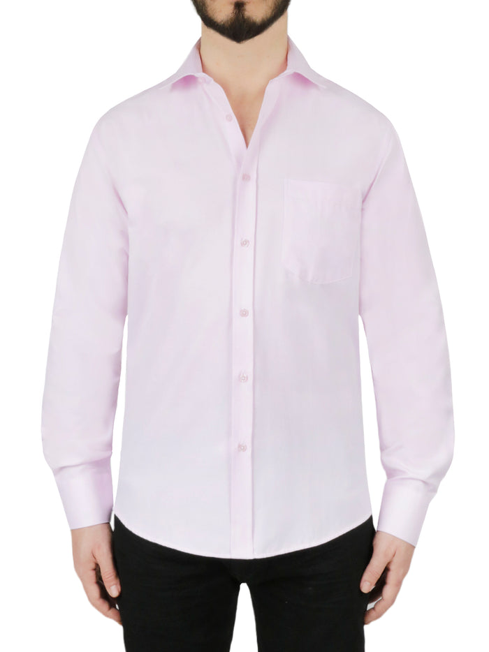 Solid Pink Dress Shirt