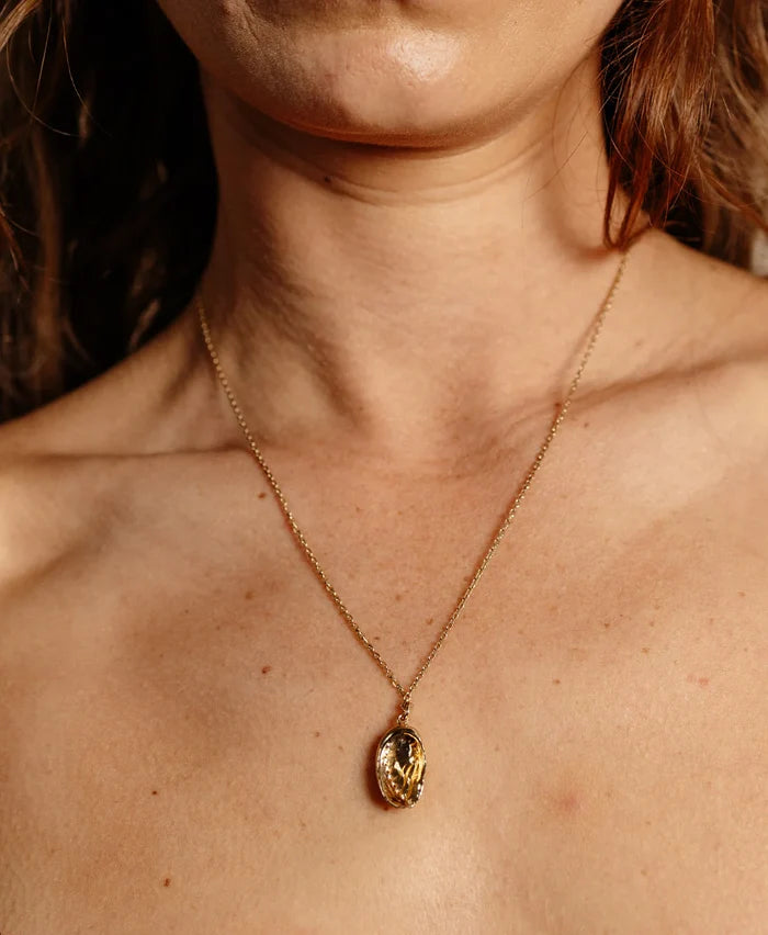 Soul Paua Necklace | 22k Gold Vermeil
