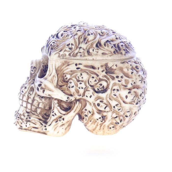 Fantasy_Art_Collection_8090_Spirit_Ghost_Print_Skull_Halloween_Figurine Back Left View