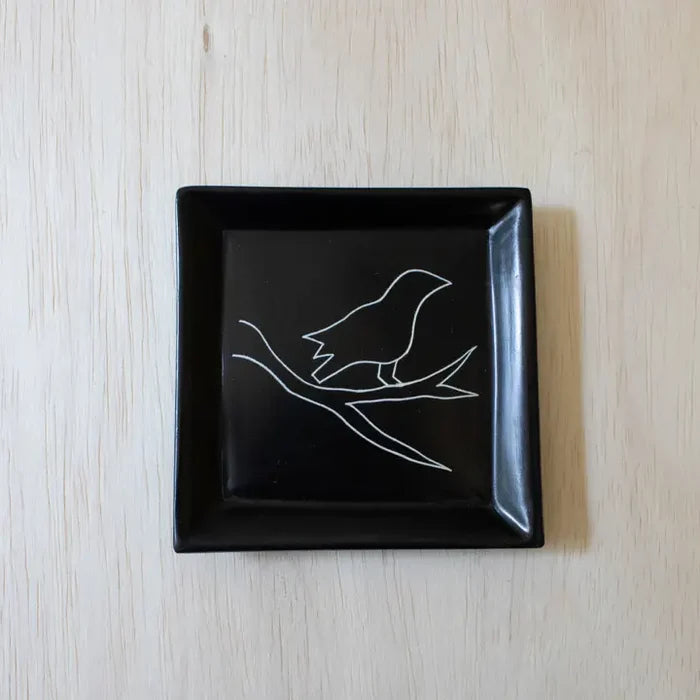 Square Bird Dish