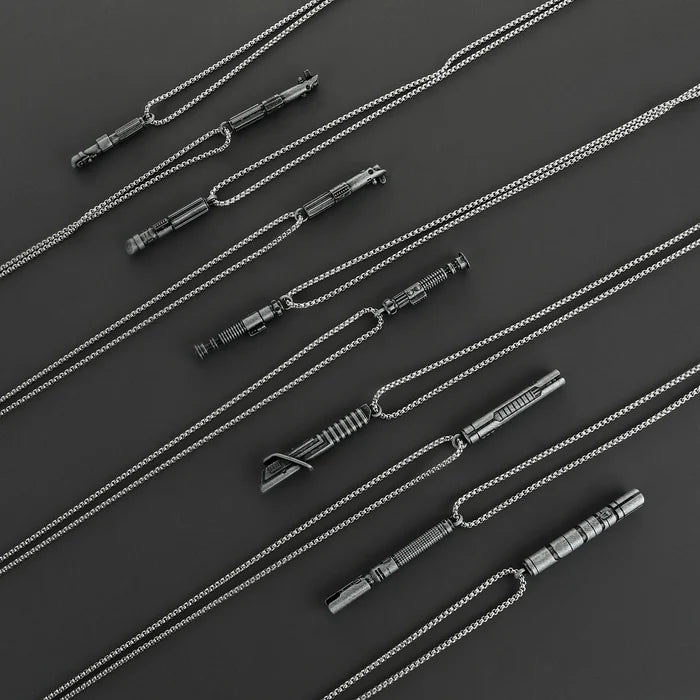 Stainless Steel Lightsaber Pendant Necklace