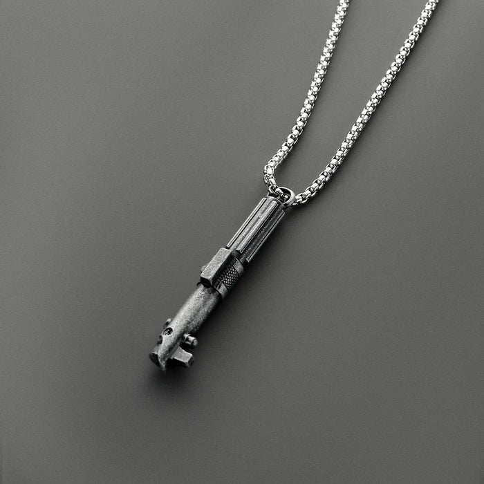 Stainless Steel Lightsaber Pendant Necklace