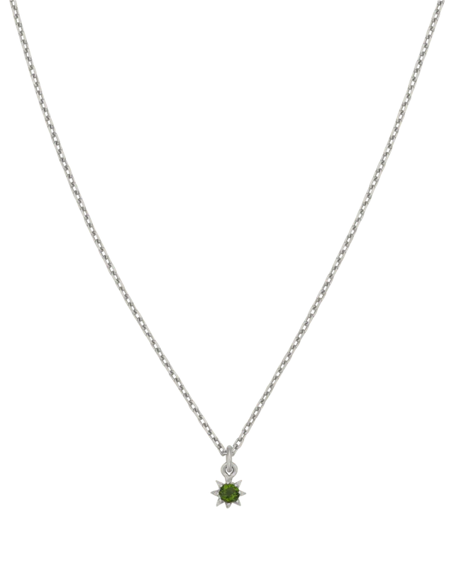Stella Necklace | Sterling Silver | Chrome Diopside