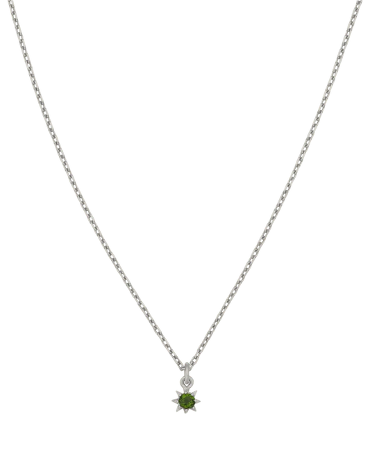 Stella Necklace | Sterling Silver | Chrome Diopside