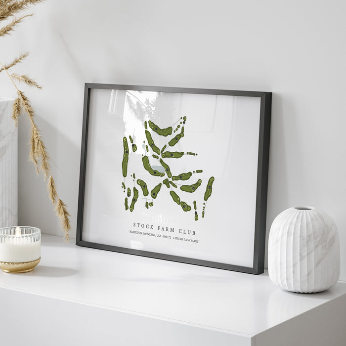 Stock Farm Club | Golf Course Map | On Table