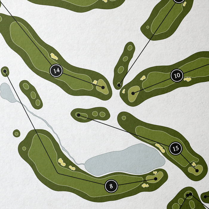 Stock Farm Club | Golf Course Map | Close Up