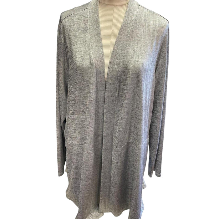 Susan graver grey cardigan