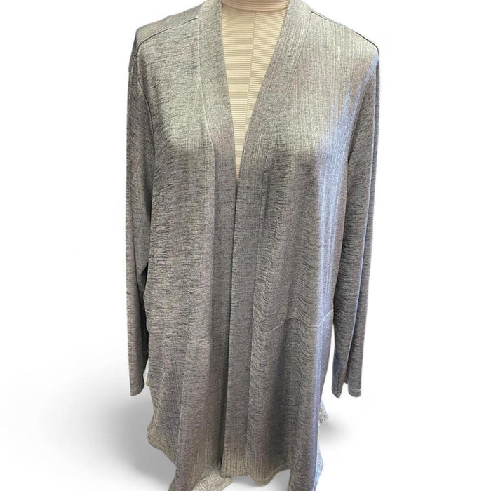 Susan graver grey cardigan