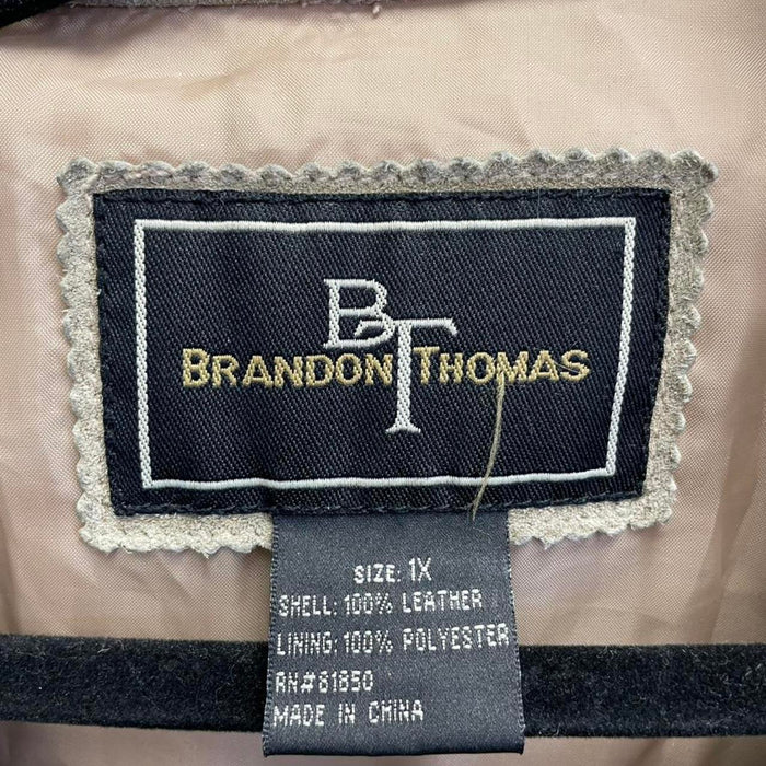 Tan suede leather jacket