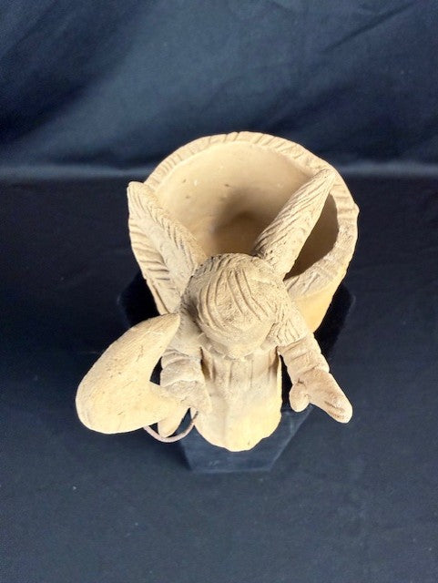 Terracotta Angel Candleholder
