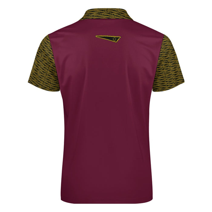 The Flag of David | Men's Zip Placket Polo | 7 colors