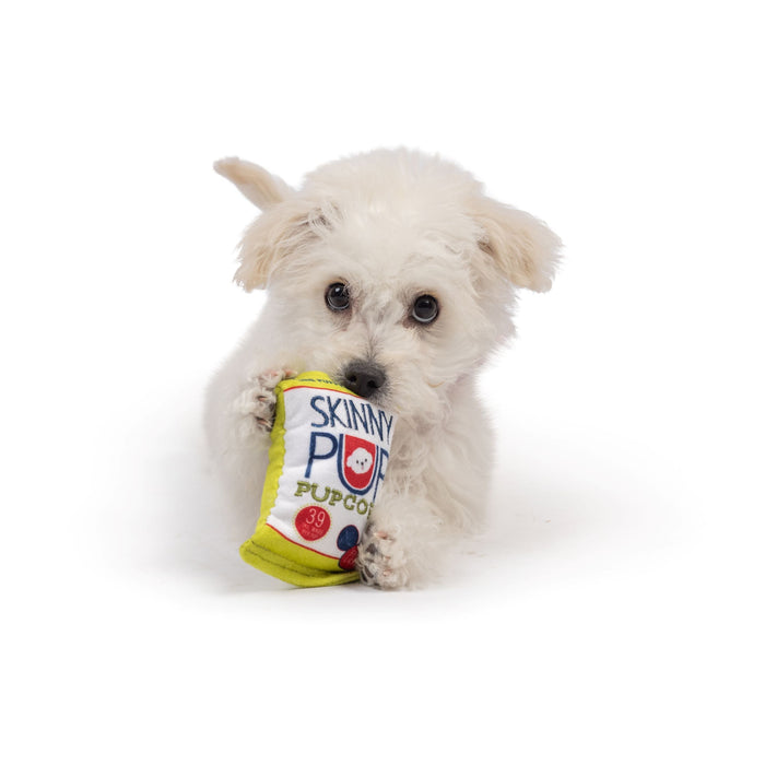 Dog with Tiny Tuff Skinny Pup.