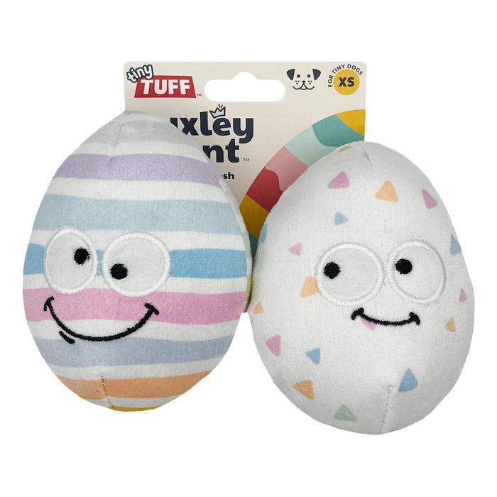 Packaged Tiny Tuff Squeaky Eggs 2pk.