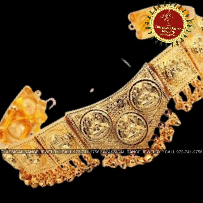 Classical Dance Jewelry Traditional Kemp Temple Indian Jewelry | 10 pcs | DS-18 | Bharatnatyam Kuchipudi Engagement Weddings Birthday | Classical Dance Jewelry