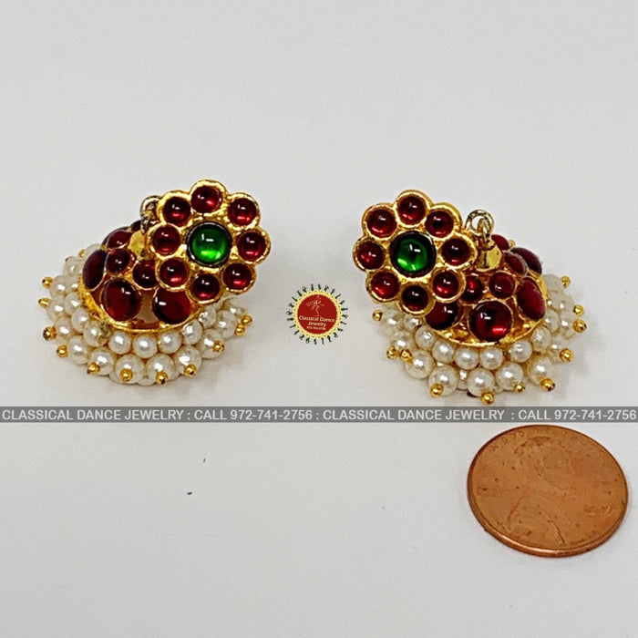 Classical Dance Jewelry Traditional Kemp Temple Indian Jewelry | 10 pcs | DS-19 | Bharatnatyam Kuchipudi Engagement Weddings Birthday | Classical Dance Jewelry