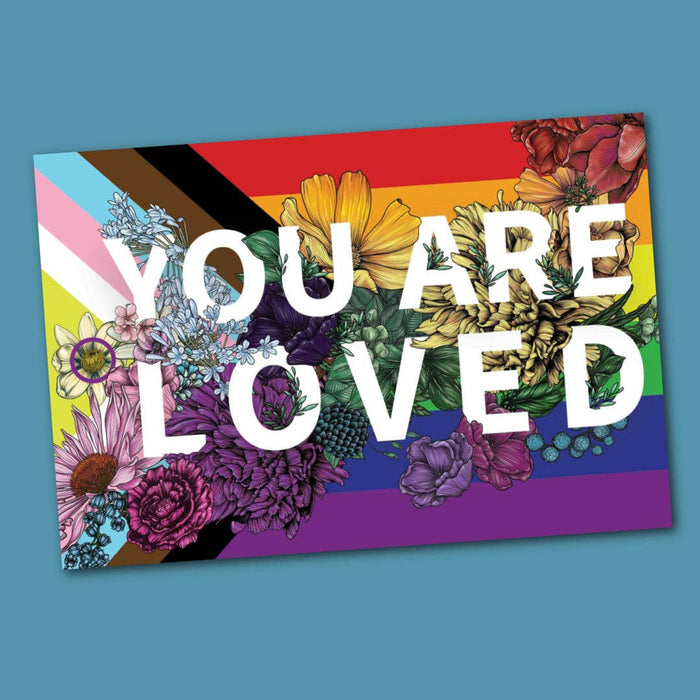 Transpainter - You Are Loved Sticker | LGBTQ Pride Gifts | Pride Flag Decal: Default