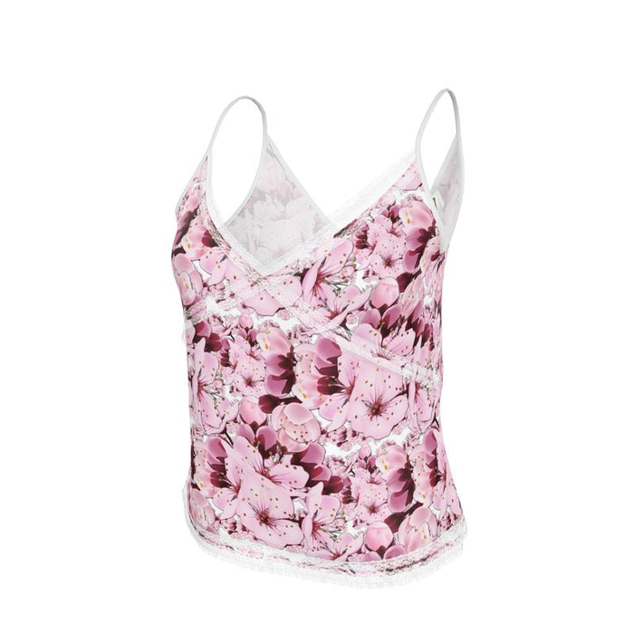 TRP Floral Prints (01): Sakura Symphony (01-01) | Lace Trim Cami
