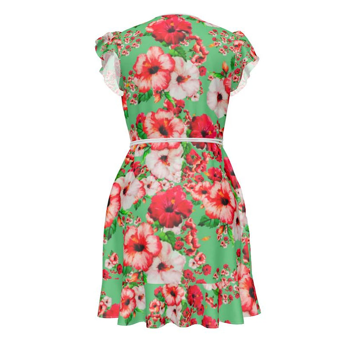 TRP Floral Prints (03): Hibiscus Flowers (01-02) "Deshe Abundance" | Tea Dress