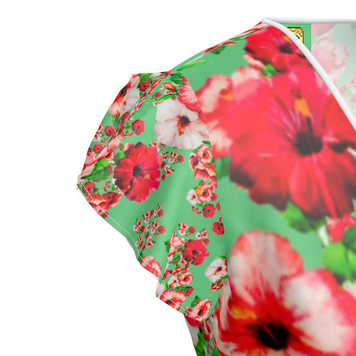 TRP Floral Prints (03): Hibiscus Flowers (01-02) "Deshe Abundance" | Tea Dress