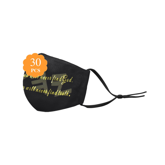 Truth Illustrated 01-01 Designer Cotton Face Mask + 30 filters