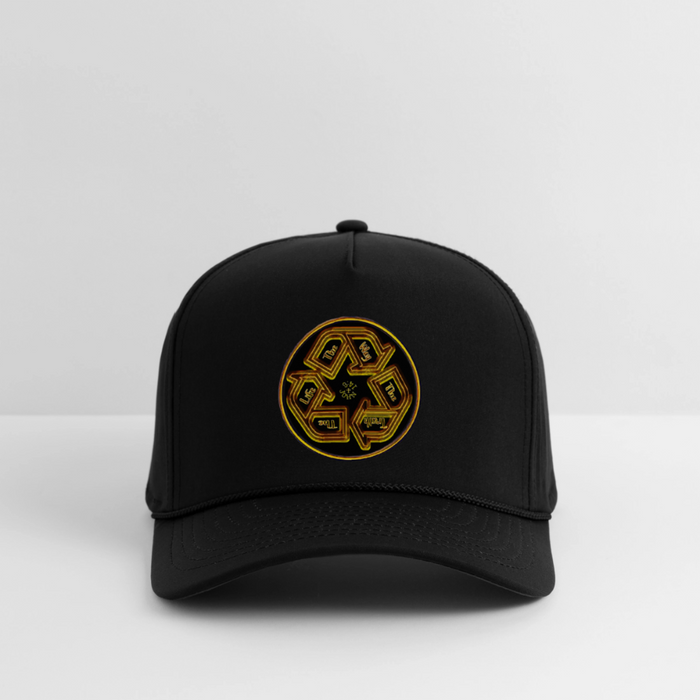 Truth Illustrated 03-01 Designer Imperial Headwear Rope Cap (4 colors) - black/black
