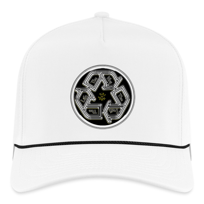 Truth Illustrated 03-02 Designer Imperial Headwear Rope Cap (4 colors) - white/black