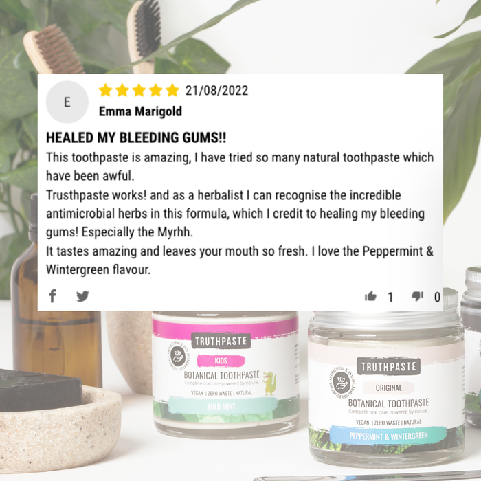Truthpaste Botanical Toothpaste Original: Peppermint & Wintergreen 100ml