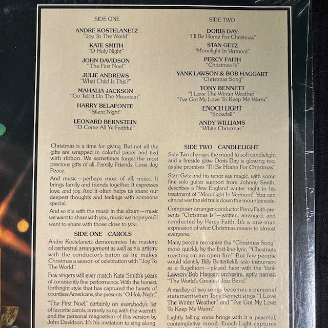 Two VTG Factory Sealed Christmas Music Albums