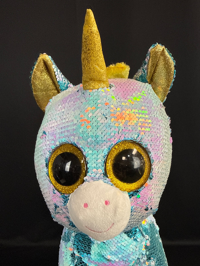 TY Flippables Sequin Plush DAZZLE the Unicorn