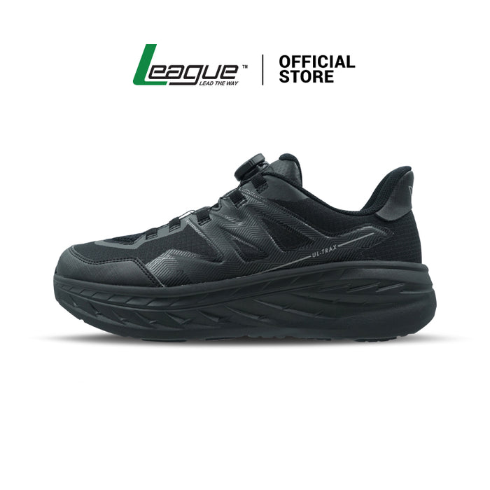 Ultrax Black/Black Sepatu Lari Pria