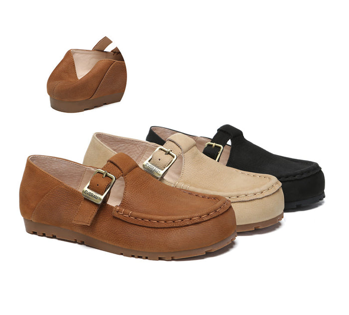 EVERAU® Women Leather Flats Maria EVERAU