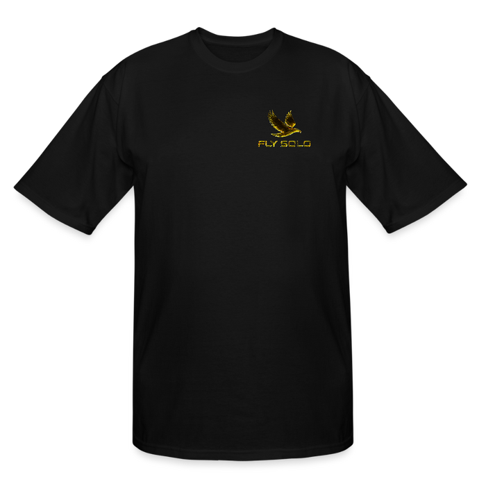 Outspoken Designs 03-01 "Fly Solo" Designer Gildan Men's Big & Tall T-shir (6 colors) - black